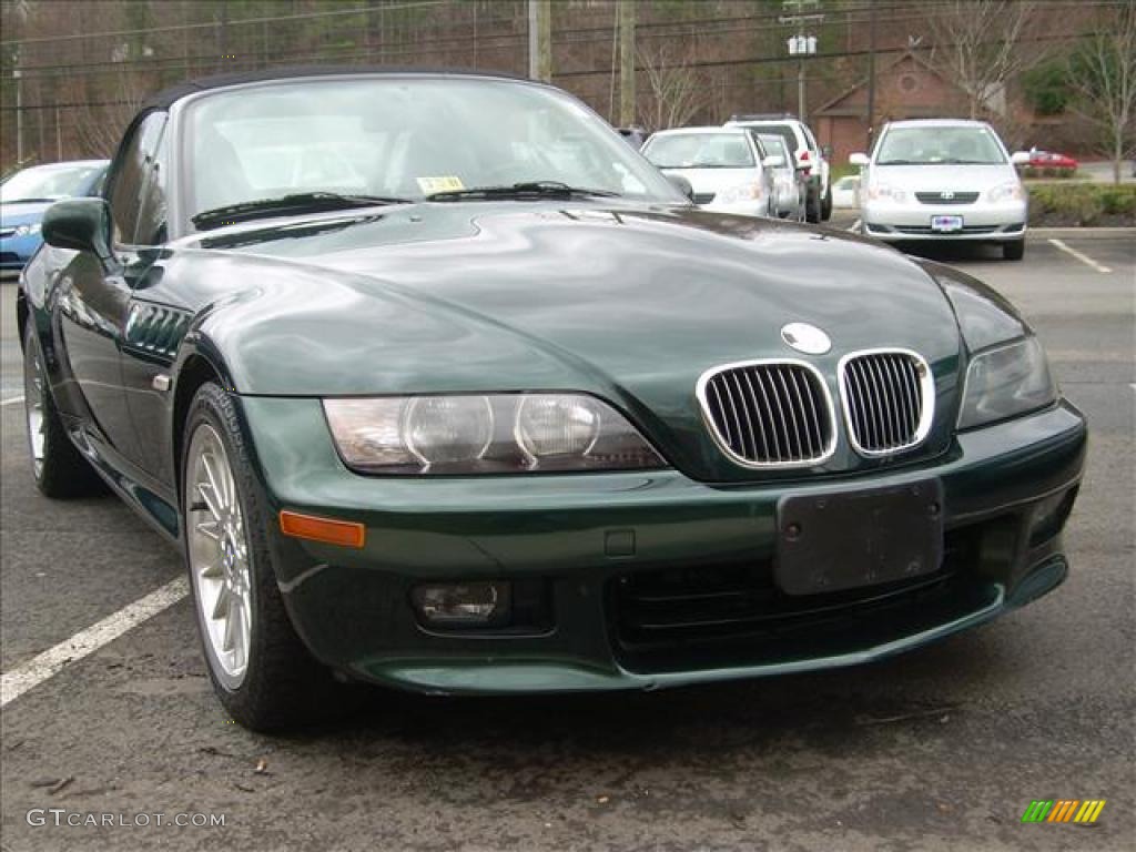 2001 Z3 3.0i Roadster - Oxford Green Metallic / Black photo #1