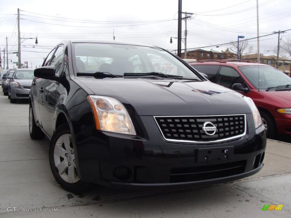 2007 Sentra 2.0 - Super Black / Charcoal/Steel photo #1