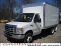 2010 Oxford White Ford E Series Cutaway E350 Commercial Moving Van  photo #2