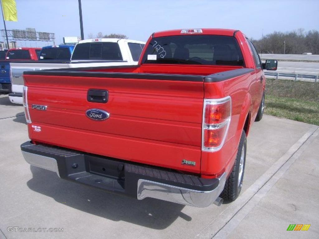 2010 F150 XLT SuperCab - Red Candy Metallic / Medium Stone photo #2