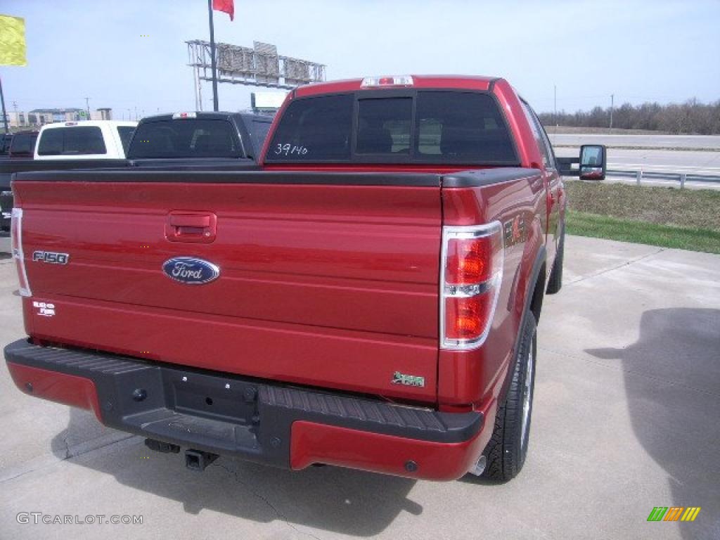 2010 F150 FX4 SuperCrew 4x4 - Red Candy Metallic / Black photo #5