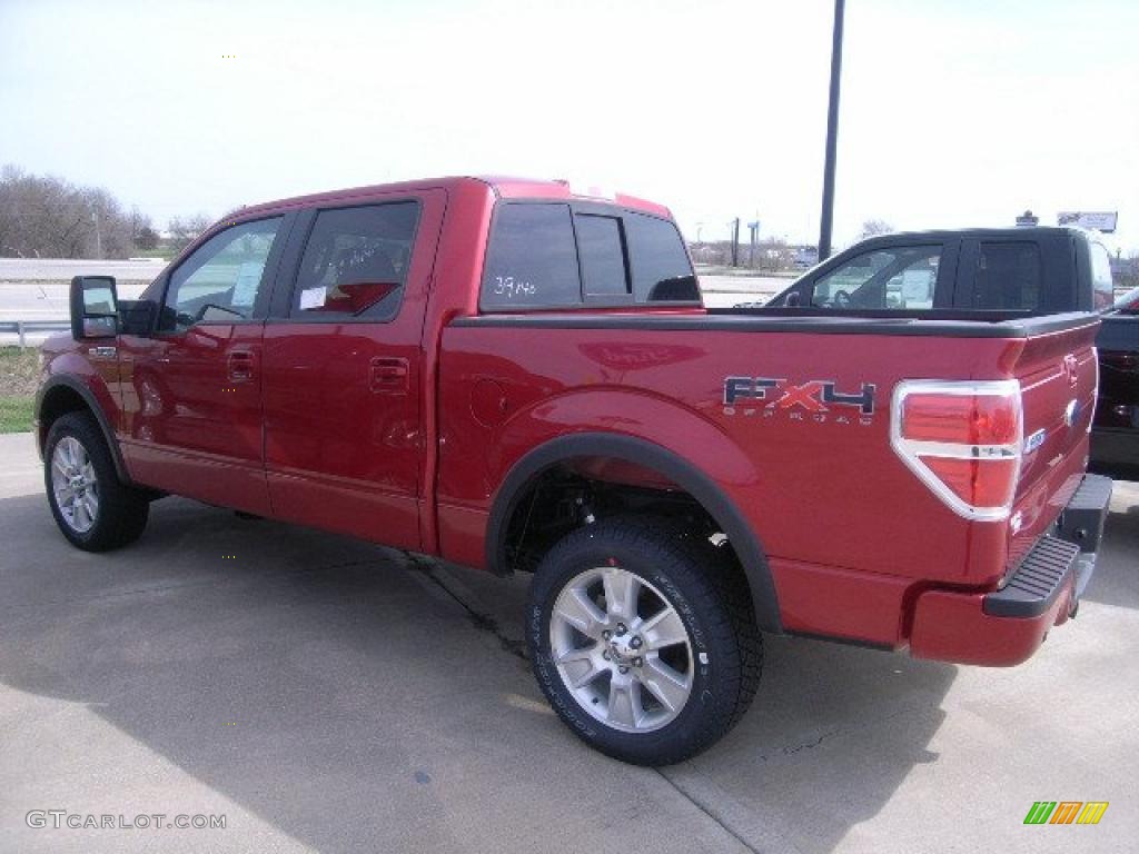 2010 F150 FX4 SuperCrew 4x4 - Red Candy Metallic / Black photo #6