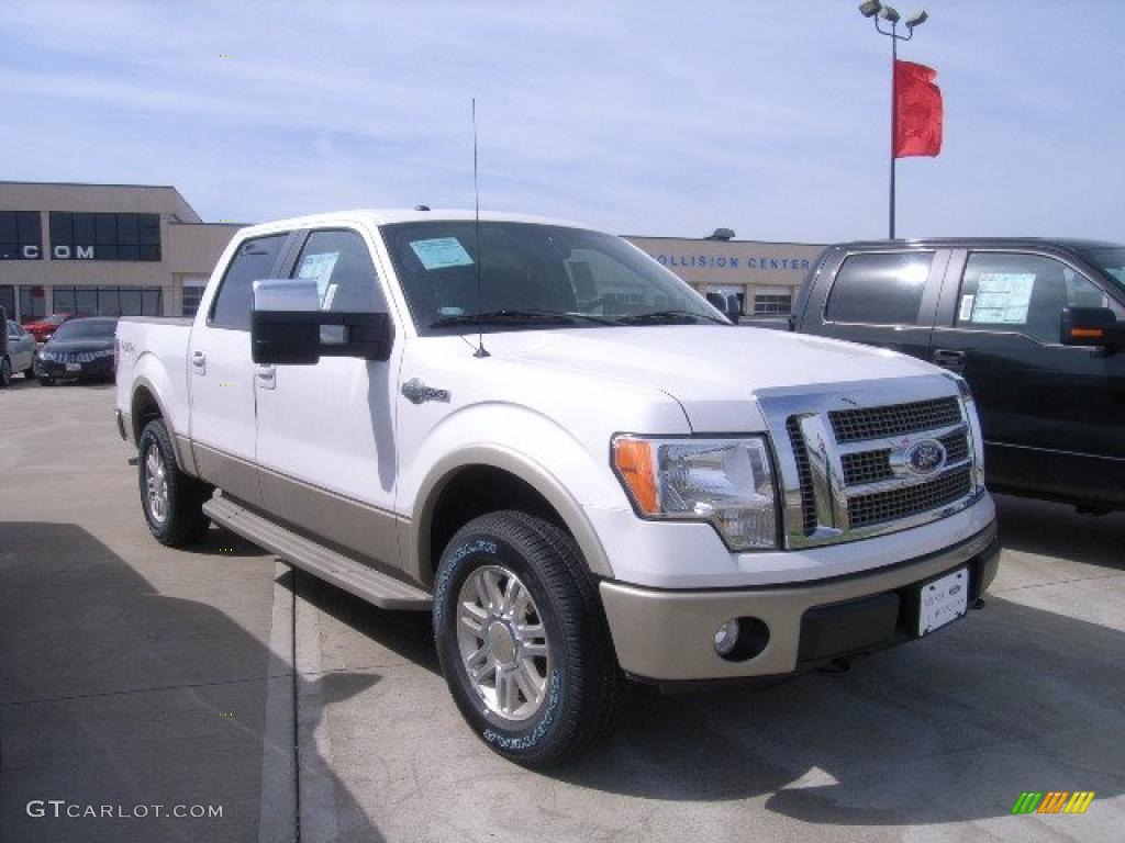 2010 F150 King Ranch SuperCrew 4x4 - Oxford White / Chapparal Leather photo #1