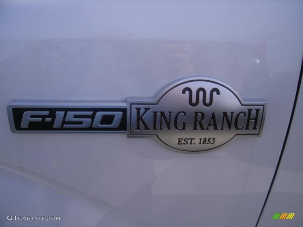 2010 F150 King Ranch SuperCrew 4x4 - Oxford White / Chapparal Leather photo #8