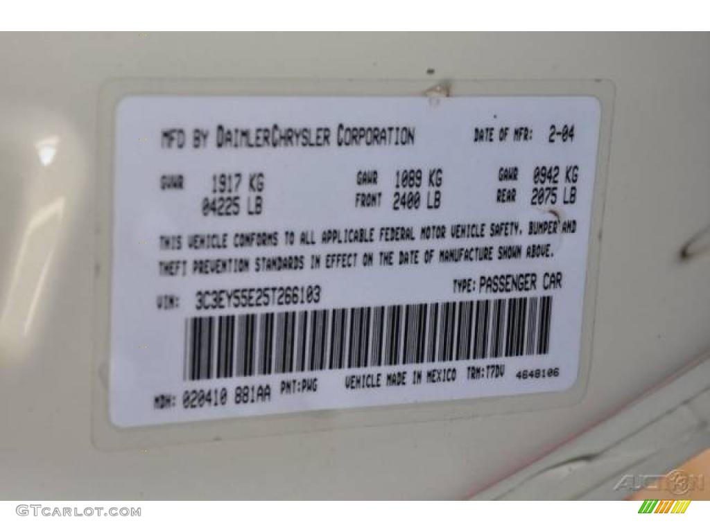 2005 PT Cruiser Touring Turbo Convertible - Cool Vanilla White / Dark Slate Gray photo #11