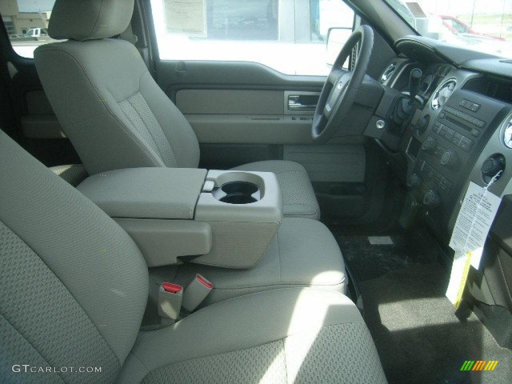 2010 F150 XLT SuperCab 4x4 - Tuxedo Black / Medium Stone photo #2