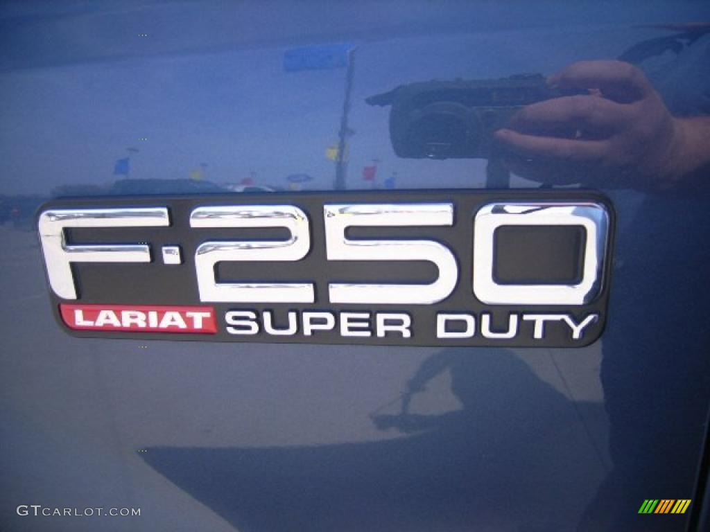 2004 F250 Super Duty XLT SuperCab - Medium Wedgewood Blue Metallic / Medium Parchment photo #10