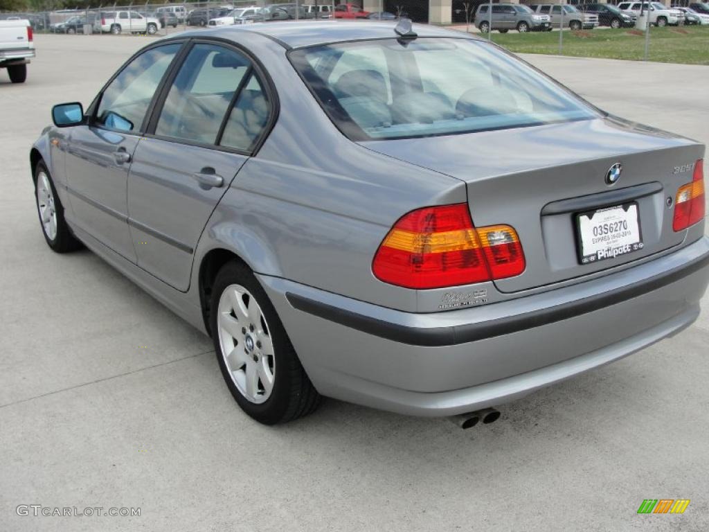 2004 3 Series 325i Sedan - Silver Grey Metallic / Grey photo #5