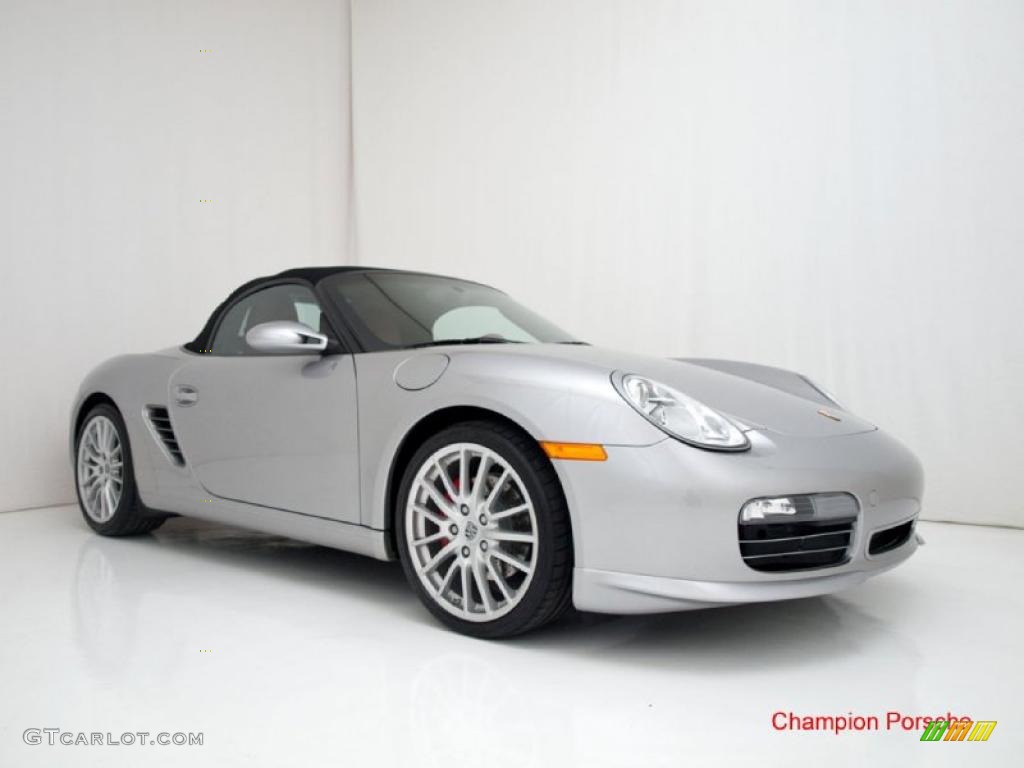 2008 Boxster RS 60 Spyder - GT Silver Metallic / Carrera Red photo #17