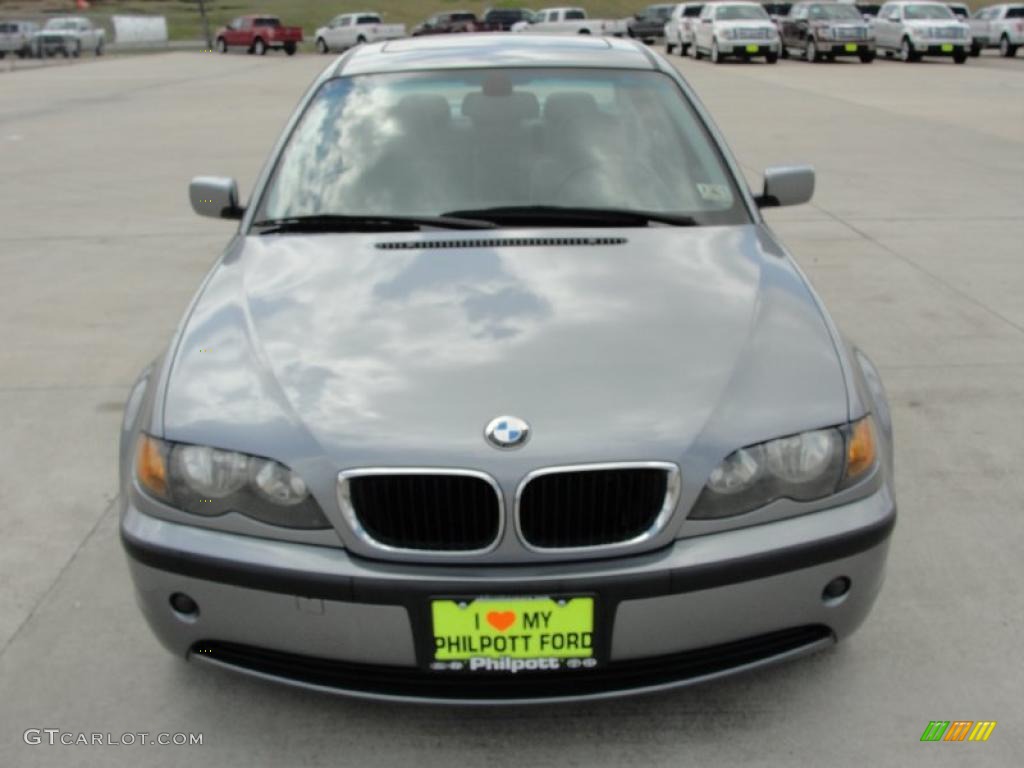 2004 3 Series 325i Sedan - Silver Grey Metallic / Grey photo #8