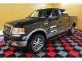 2005 Black Ford F150 Lariat SuperCrew 4x4  photo #3