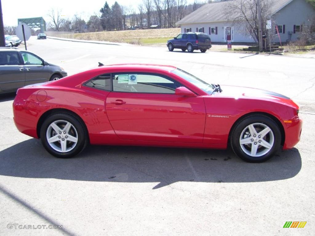 2010 Camaro LT Coupe - Victory Red / Black photo #3