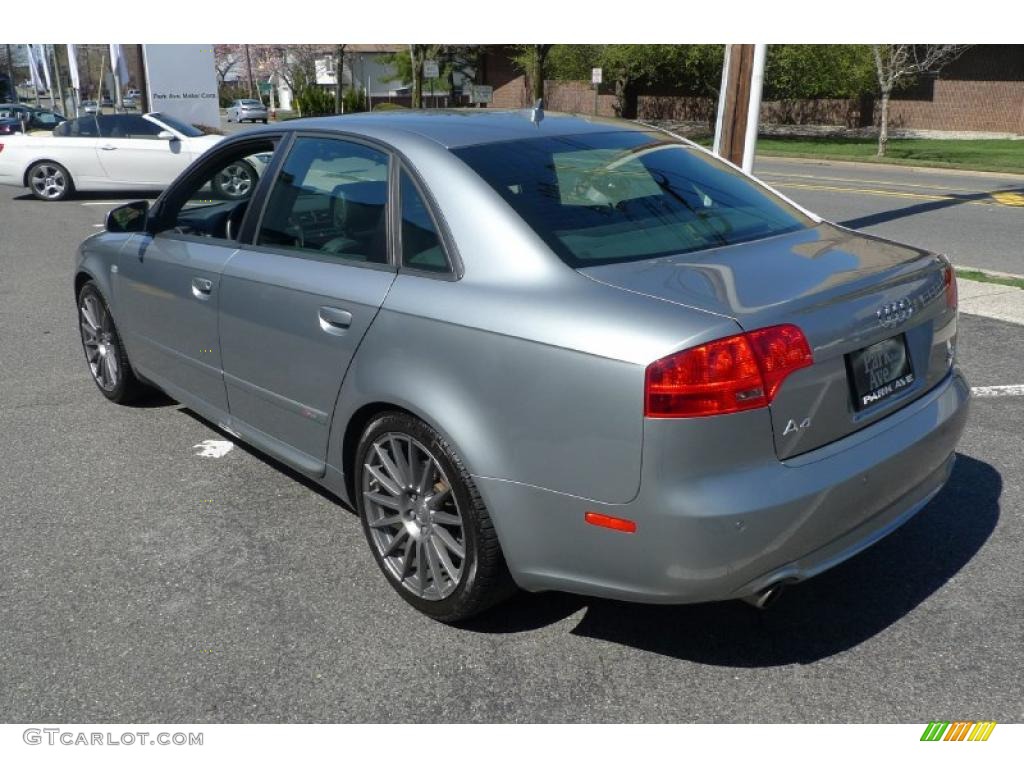 2008 A4 3.2 quattro Sedan - Quartz Grey Metallic / Black photo #5