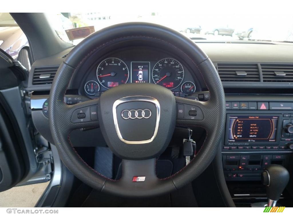 2008 A4 3.2 quattro Sedan - Quartz Grey Metallic / Black photo #7