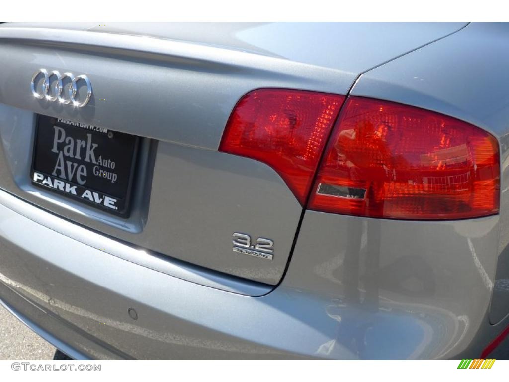 2008 A4 3.2 quattro Sedan - Quartz Grey Metallic / Black photo #22