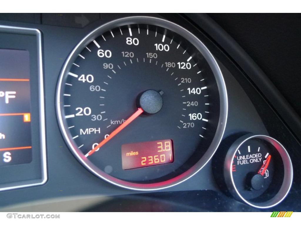 2008 A4 3.2 quattro Sedan - Quartz Grey Metallic / Black photo #48