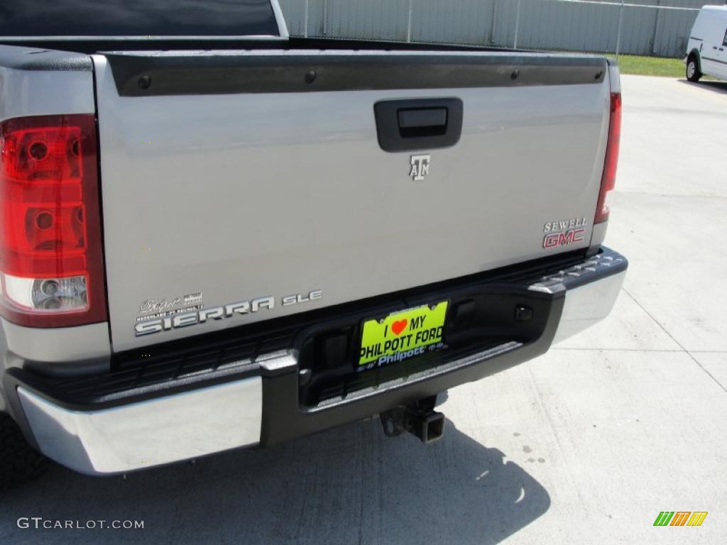 2008 Sierra 1500 SLE Crew Cab 4x4 - Silver Birch Metallic / Ebony photo #21