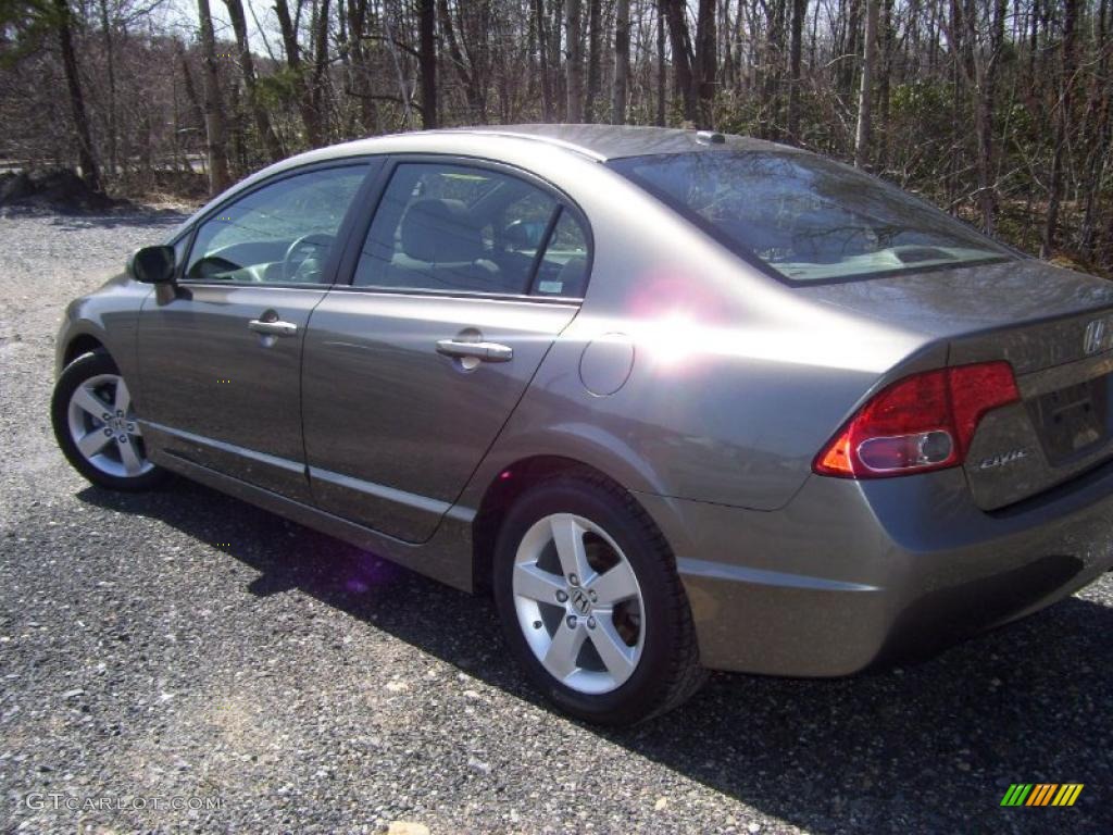 2008 Civic EX Sedan - Galaxy Gray Metallic / Gray photo #5