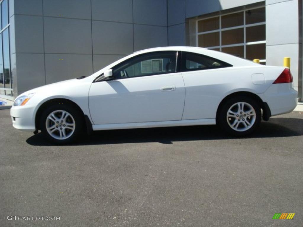 2007 Accord LX Coupe - Taffeta White / Ivory photo #3