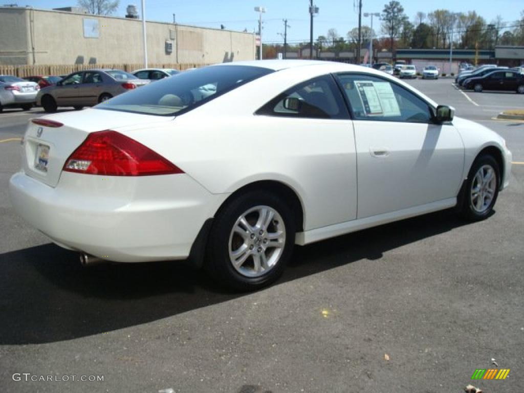 2007 Accord LX Coupe - Taffeta White / Ivory photo #6