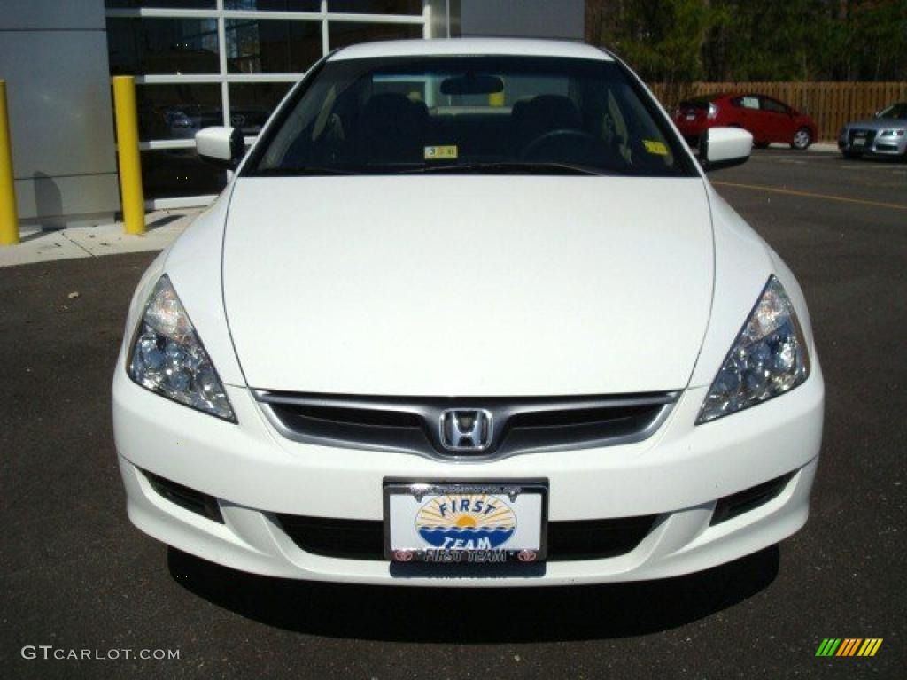 2007 Accord LX Coupe - Taffeta White / Ivory photo #9
