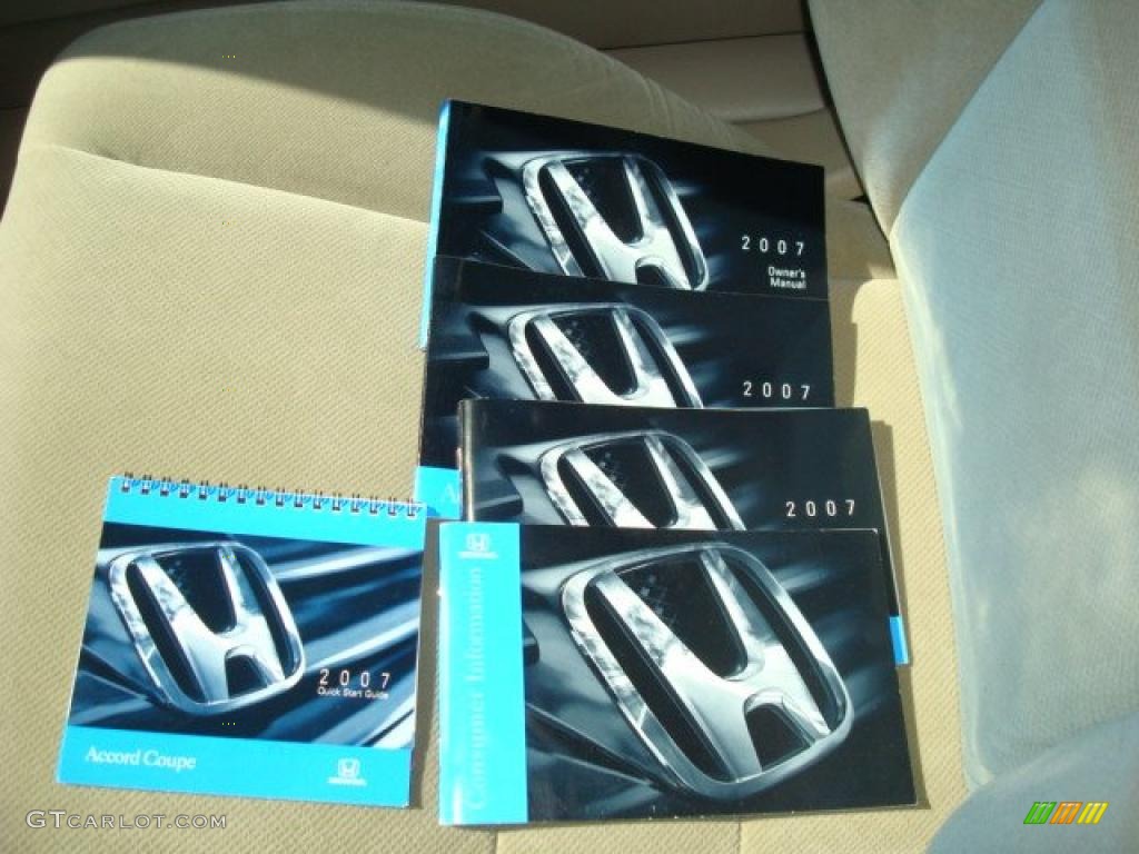 2007 Accord LX Coupe - Taffeta White / Ivory photo #24
