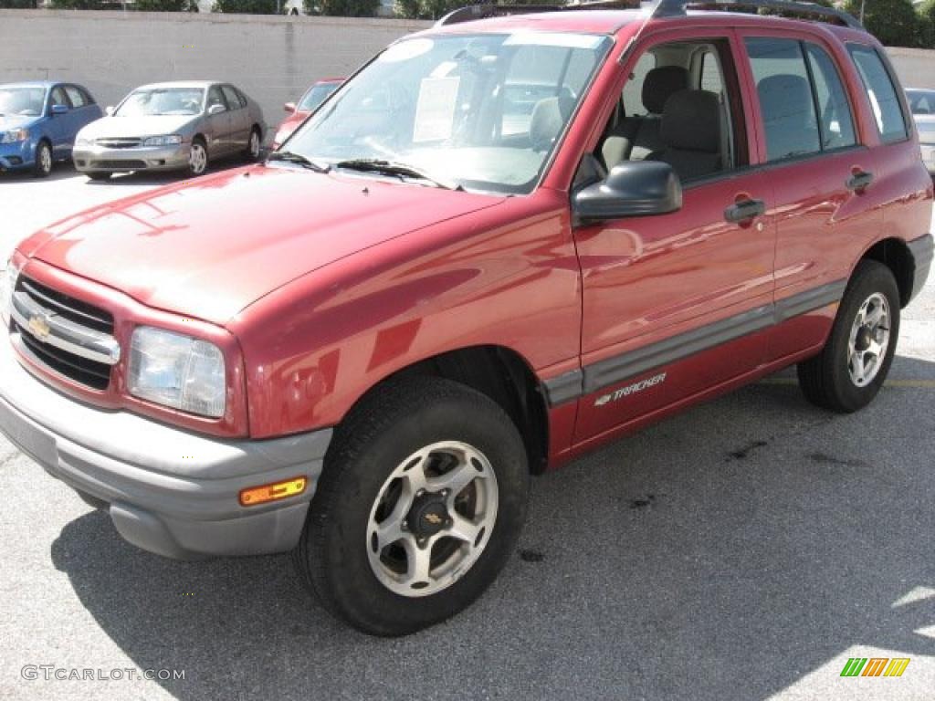 2001 Tracker Hardtop 4WD - Sunset Red Metallic / Medium Gray photo #2