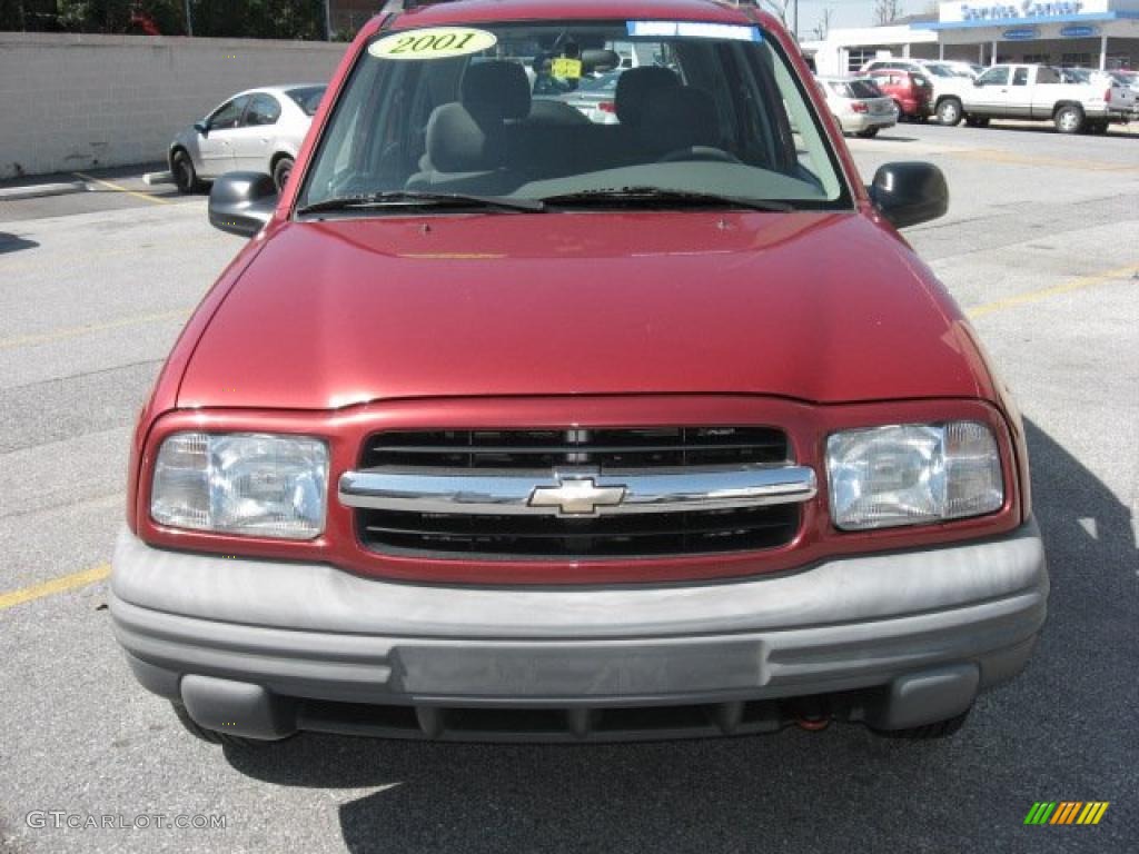 2001 Tracker Hardtop 4WD - Sunset Red Metallic / Medium Gray photo #3