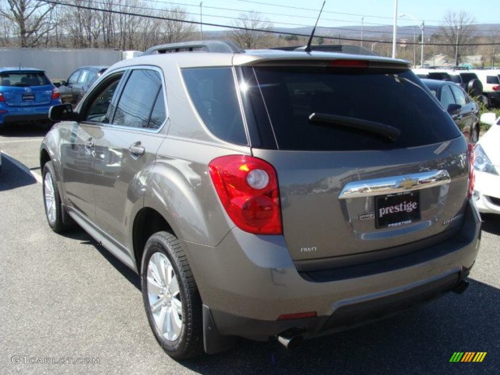 2010 Equinox LT AWD - Mocha Steel Metallic / Jet Black/Light Titanium photo #4