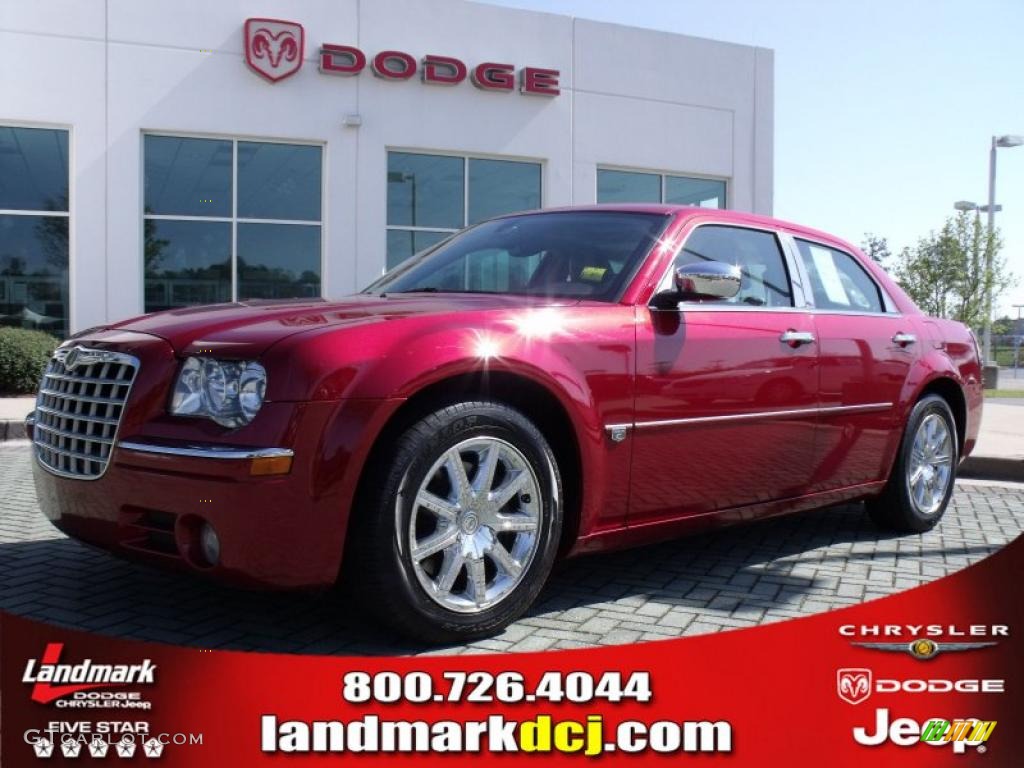 2007 300 C HEMI - Inferno Red Crystal Pearlcoat / Dark Slate Gray/Light Graystone photo #1