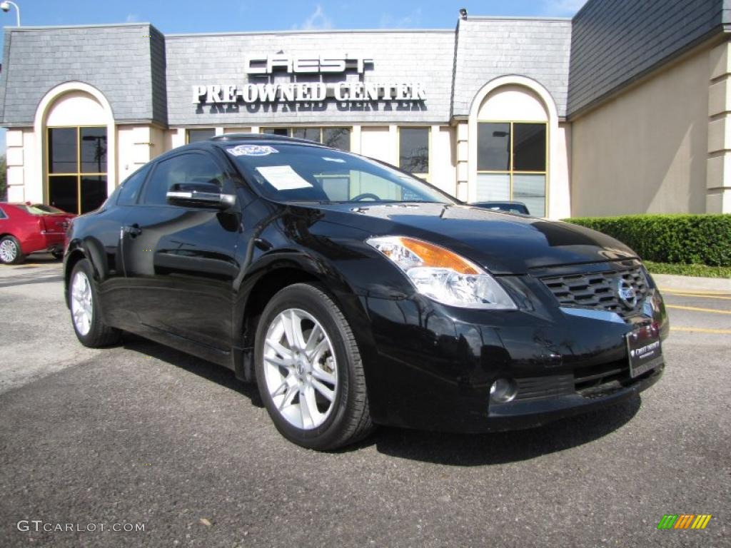 2008 Altima 3.5 SE Coupe - Super Black / Charcoal photo #1