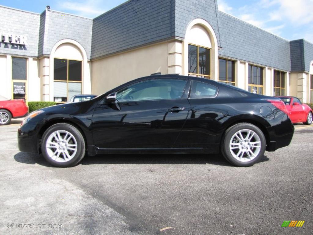 2008 Altima 3.5 SE Coupe - Super Black / Charcoal photo #4