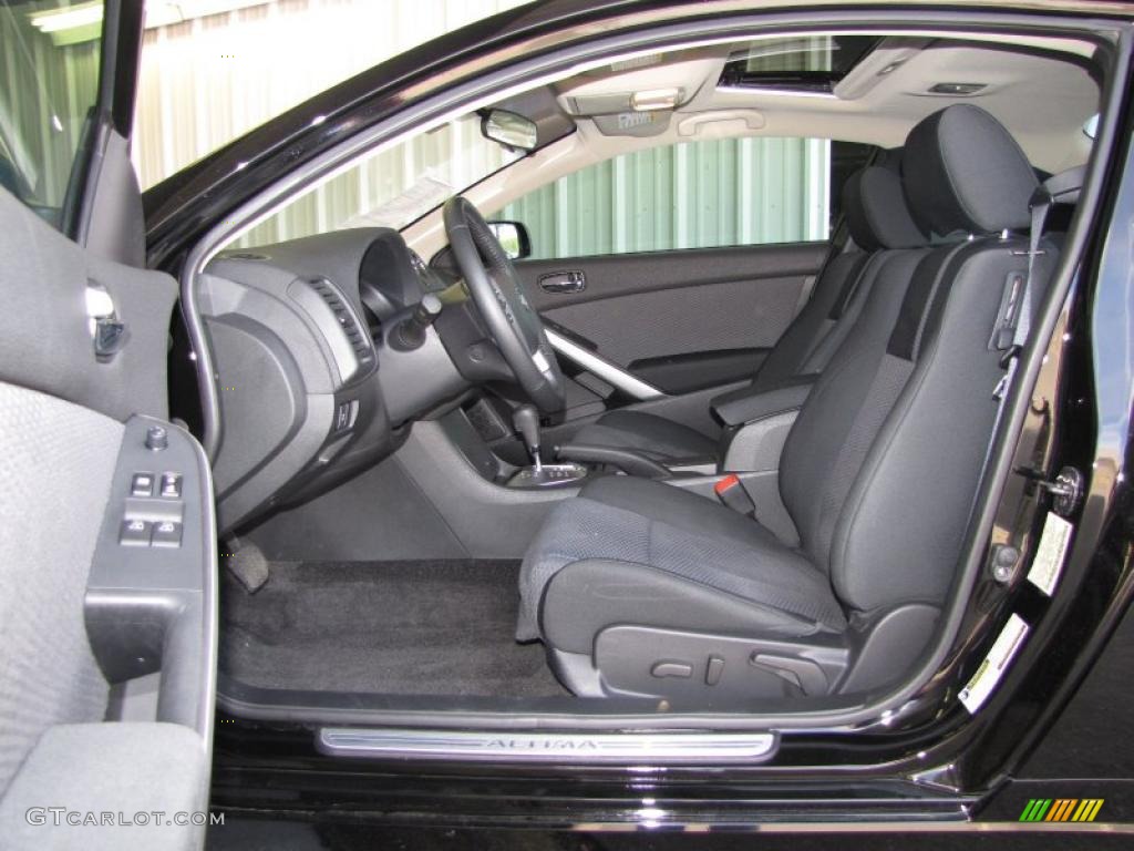 2008 Altima 3.5 SE Coupe - Super Black / Charcoal photo #8