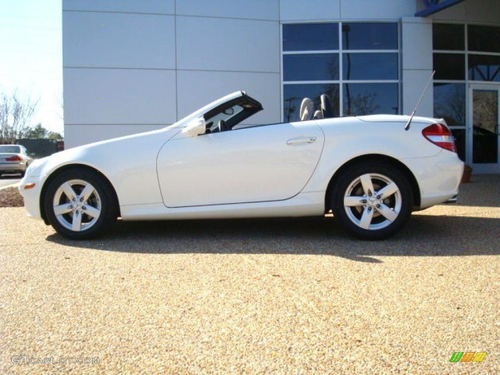 2007 SLK 280 Roadster - Arctic White / Beige photo #4