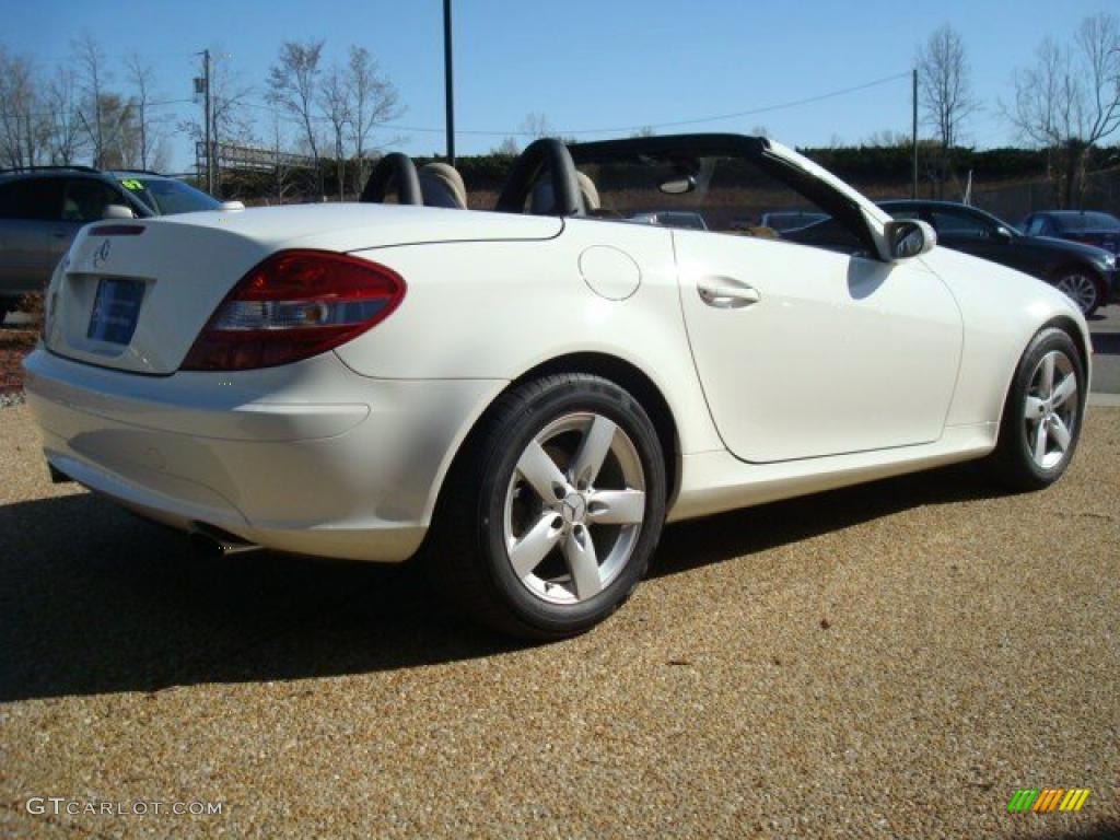 2007 SLK 280 Roadster - Arctic White / Beige photo #7