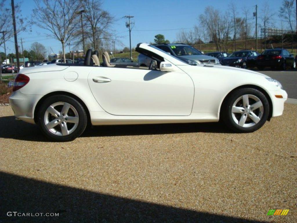 2007 SLK 280 Roadster - Arctic White / Beige photo #8