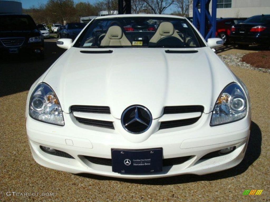 2007 SLK 280 Roadster - Arctic White / Beige photo #10