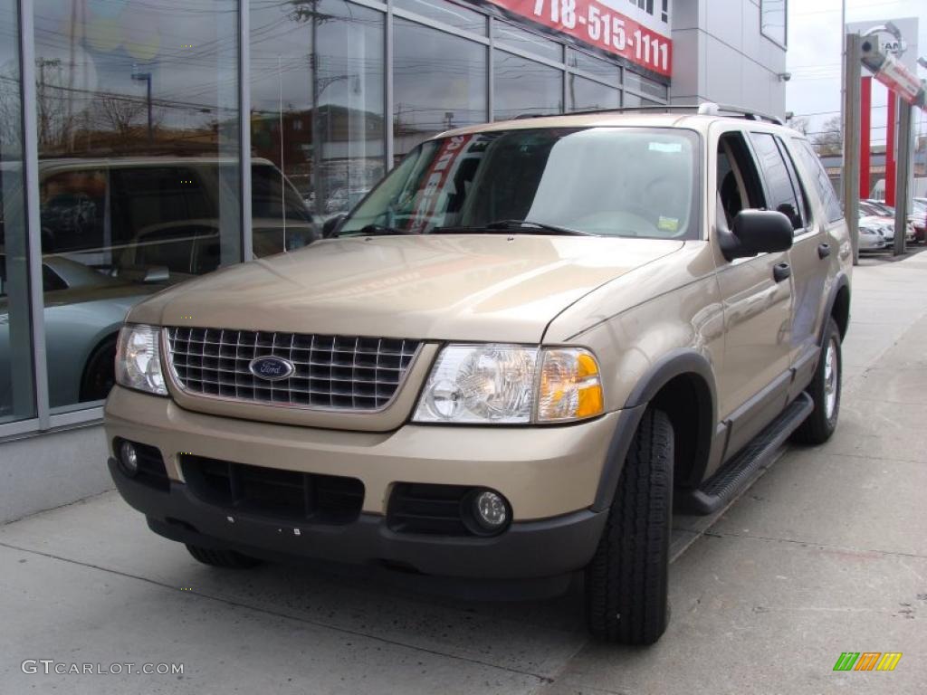 2003 Explorer XLT 4x4 - Harvest Gold Metallic / Medium Parchment Beige photo #3