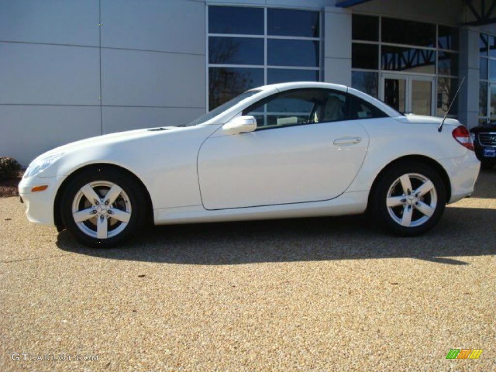2007 SLK 280 Roadster - Arctic White / Beige photo #27