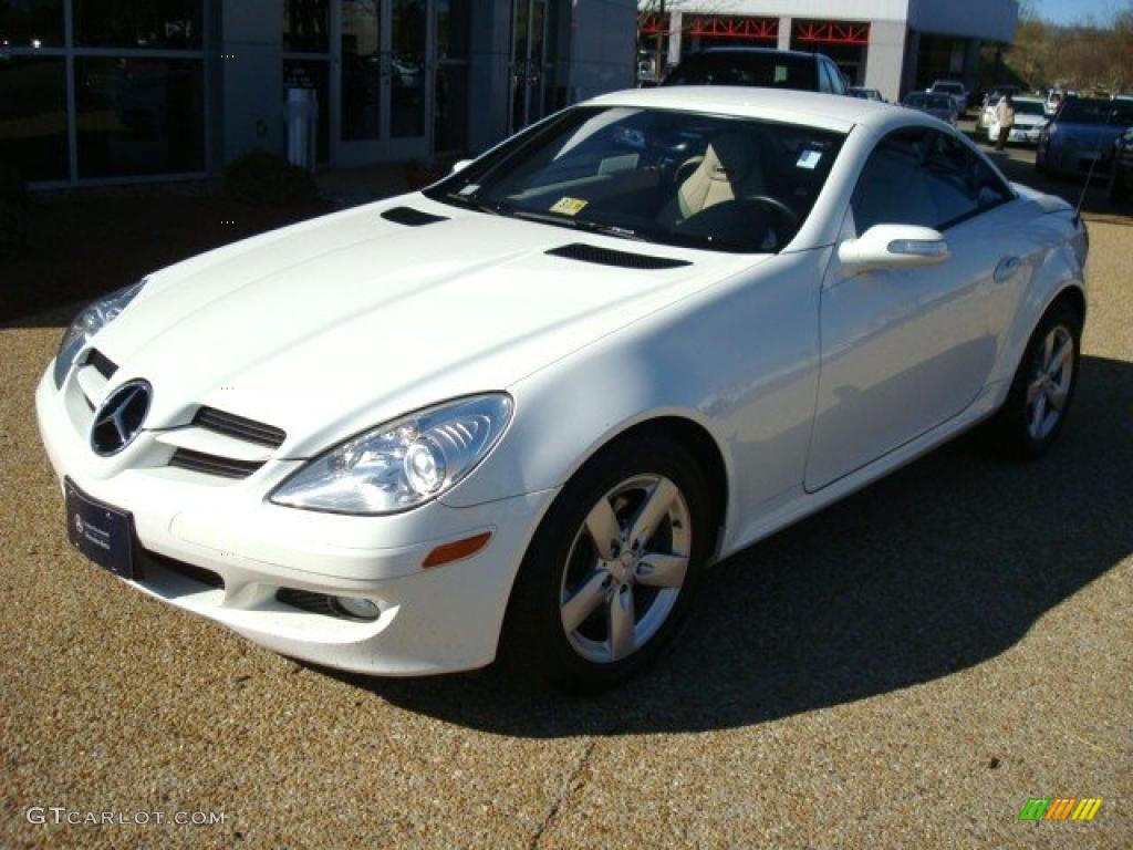 2007 SLK 280 Roadster - Arctic White / Beige photo #28