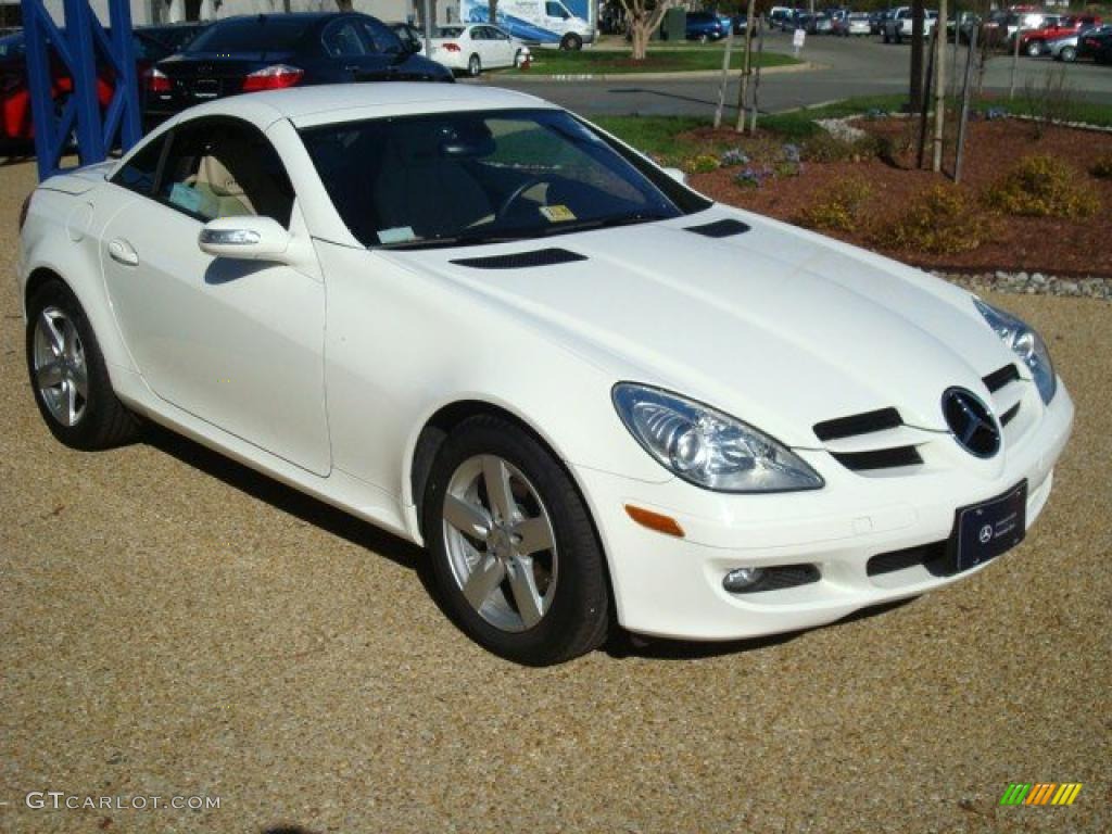 2007 SLK 280 Roadster - Arctic White / Beige photo #29