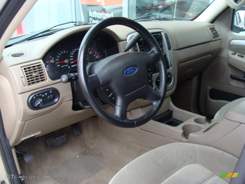 2003 Explorer XLT 4x4 - Harvest Gold Metallic / Medium Parchment Beige photo #20