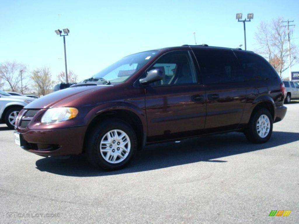 2004 Grand Caravan SE - Deep Molten Red Pearl / Khaki photo #2