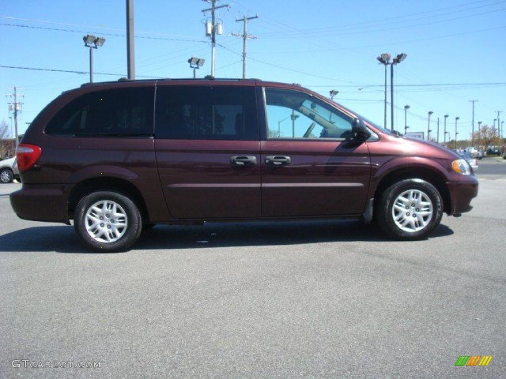 2004 Grand Caravan SE - Deep Molten Red Pearl / Khaki photo #6