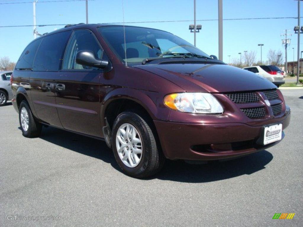 2004 Grand Caravan SE - Deep Molten Red Pearl / Khaki photo #7