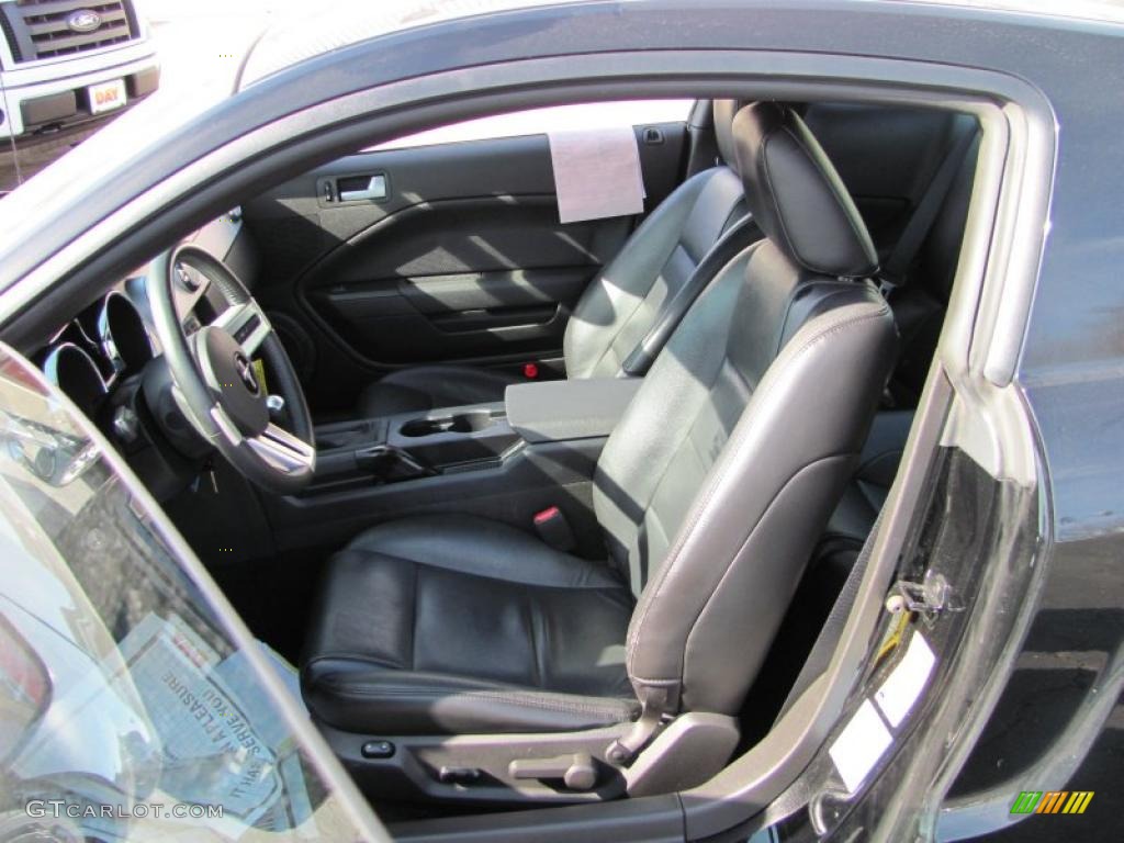 2007 Mustang V6 Premium Coupe - Black / Dark Charcoal photo #10