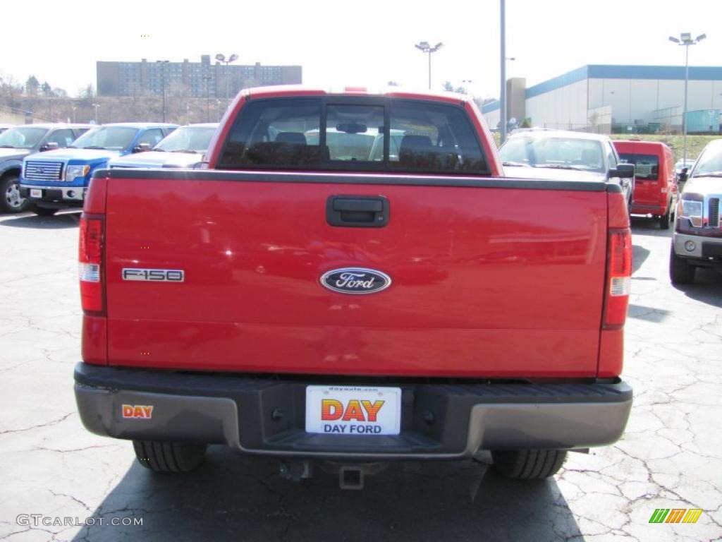 2005 F150 FX4 SuperCab 4x4 - Bright Red / Medium Flint/Dark Flint Grey photo #8