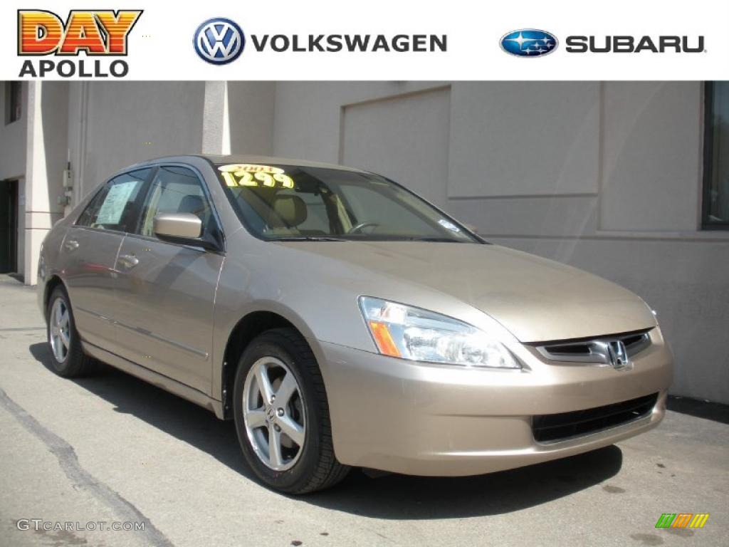 2003 Accord EX-L Sedan - Desert Mist Metallic / Ivory photo #1