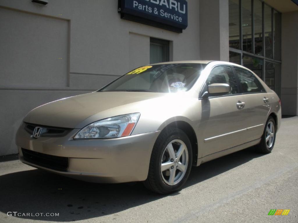 2003 Accord EX-L Sedan - Desert Mist Metallic / Ivory photo #2
