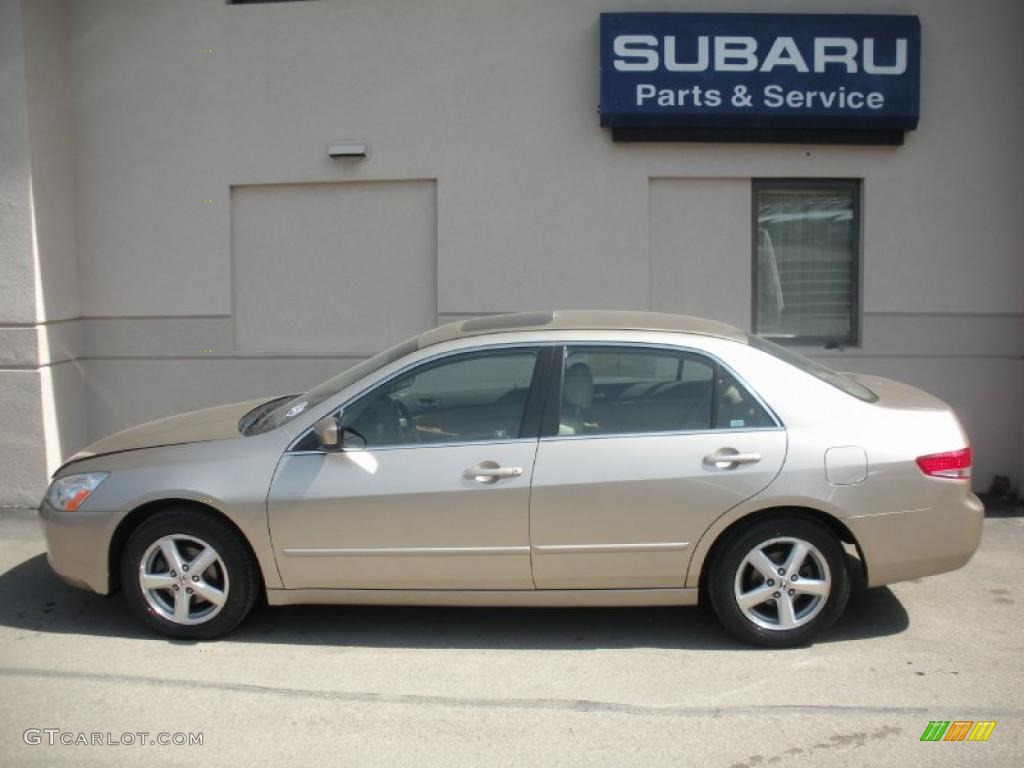 2003 Accord EX-L Sedan - Desert Mist Metallic / Ivory photo #6